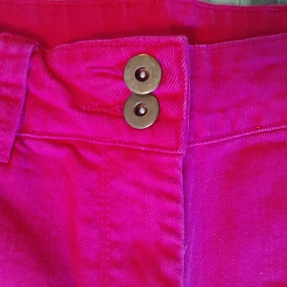 Spirited Randolph Duke Jeans Size 12 Pink / Fuschia Zipper and Double Button - Picture 5 of 12
